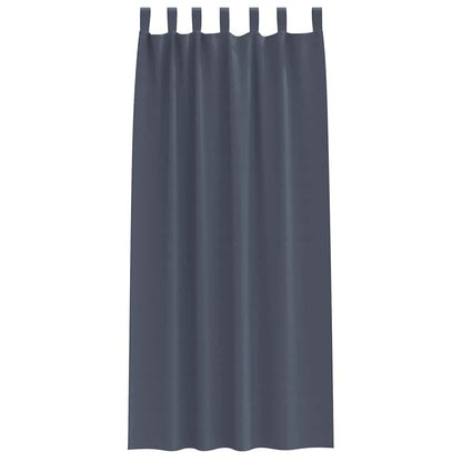 Verdunkelungs-Vorhänge mit Schlaufen 2 pcs Beige 260 x 140 cm