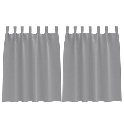 Verdunkelungs-Vorhänge mit Ringen 2 pcs Beige 140 x 140 cm
