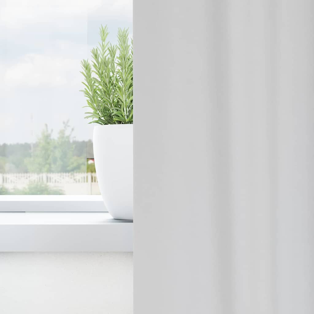 Verdunkelungs-Vorhänge mit Schlaufen 2 pcs Beige 260 x 140 cm