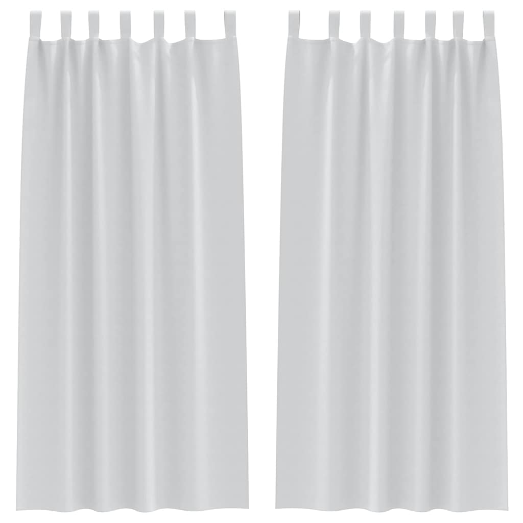Verdunkelungs-Vorhänge mit Schlaufen 2 pcs Beige 260 x 140 cm