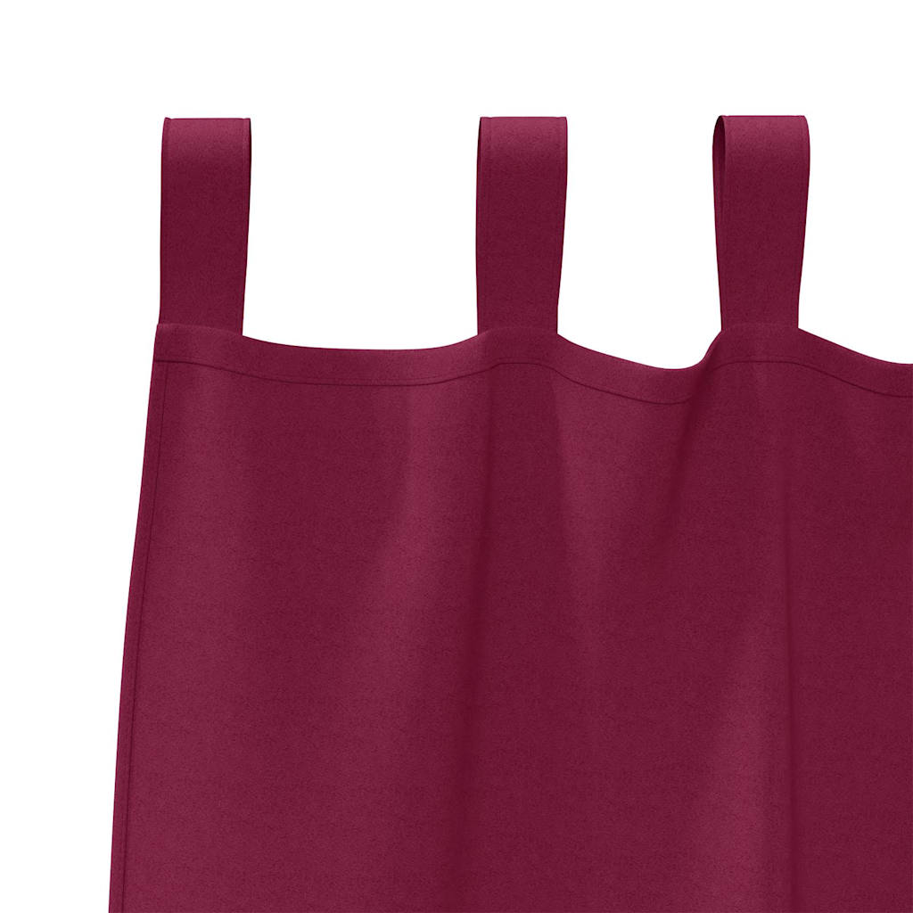 Verdunkelungs-Vorhänge mit Schlaufen 2 pcs Beige 260 x 140 cm