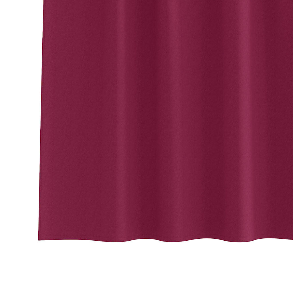 Verdunkelungs-Vorhänge mit Schlaufen 2 pcs Beige 260 x 140 cm