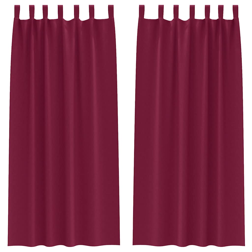Verdunkelungs-Vorhänge mit Schlaufen 2 pcs Beige 260 x 140 cm