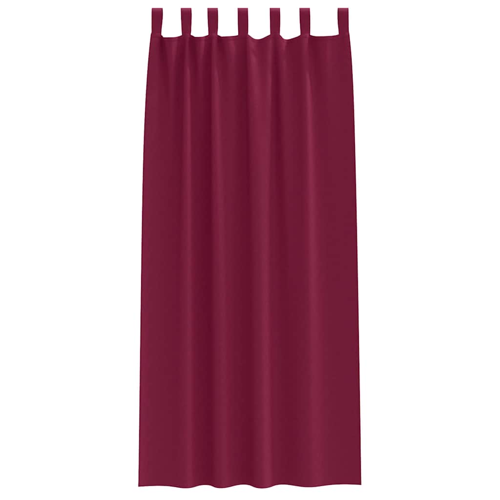 Verdunkelungs-Vorhänge mit Schlaufen 2 pcs Beige 260 x 140 cm