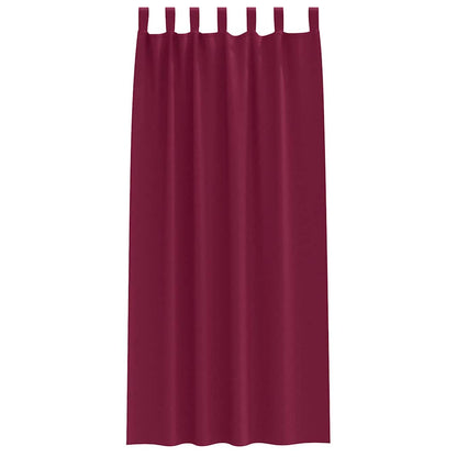 Verdunkelungs-Vorhänge mit Schlaufen 2 pcs Beige 260 x 140 cm