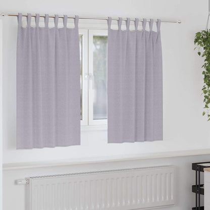 Verdunkelungs-Vorhänge mit Ringen 2 pcs Beige 140 x 140 cm