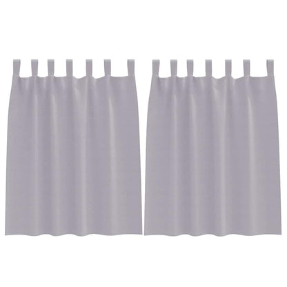 Verdunkelungs-Vorhänge mit Ringen 2 pcs Beige 140 x 140 cm