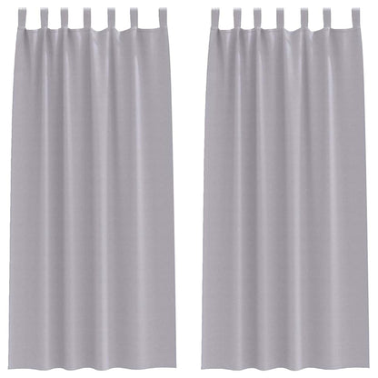Verdunkelungs-Vorhänge mit Schlaufen 2 pcs Beige 260 x 140 cm