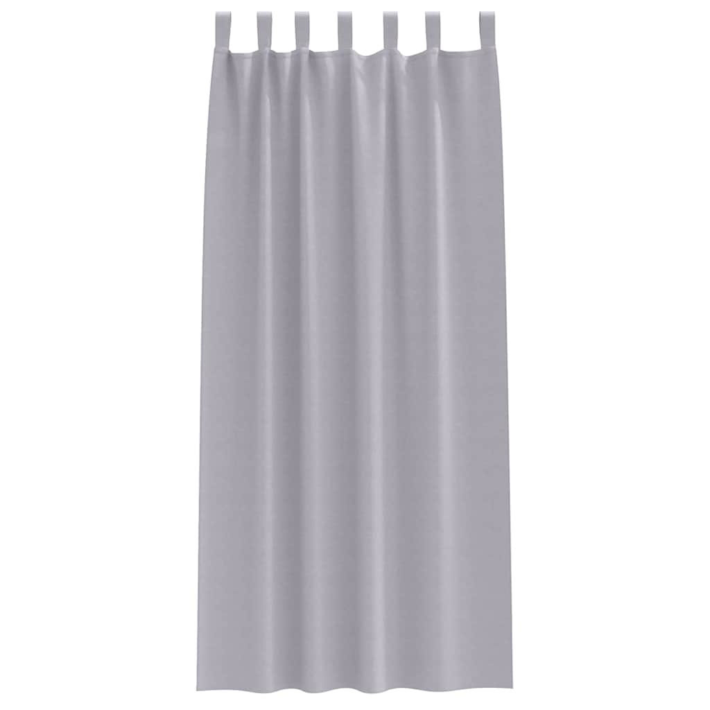 Verdunkelungs-Vorhänge mit Schlaufen 2 pcs Beige 260 x 140 cm