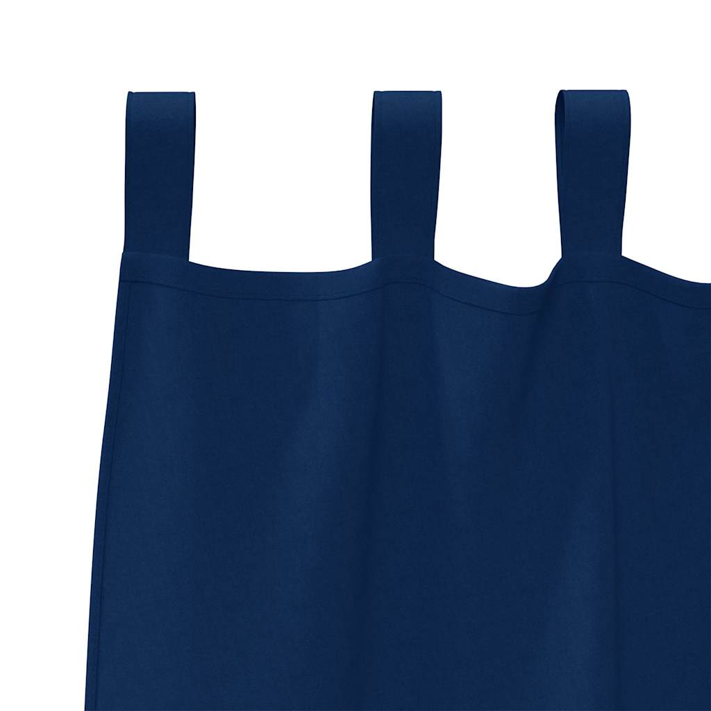 Verdunkelungs-Vorhänge mit Schlaufen 2 pcs Beige 260 x 140 cm