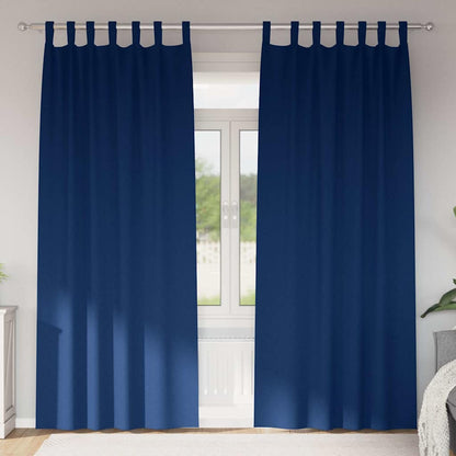 Verdunkelungs-Vorhänge mit Schlaufen 2 pcs Beige 260 x 140 cm