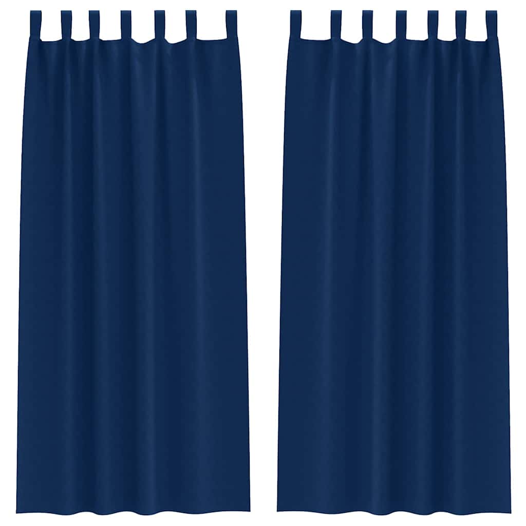 Verdunkelungs-Vorhänge mit Schlaufen 2 pcs Beige 260 x 140 cm