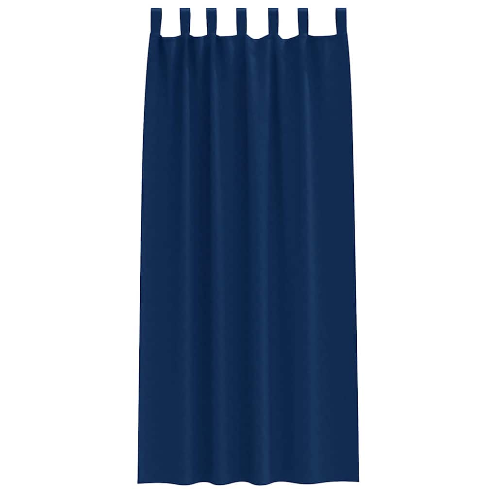 Verdunkelungs-Vorhänge mit Schlaufen 2 pcs Beige 260 x 140 cm