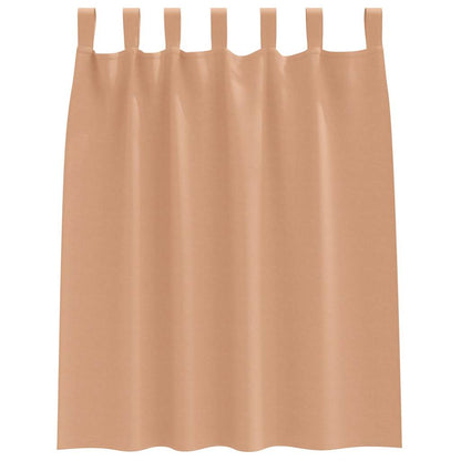 Verdunkelungs-Vorhänge mit Ringen 2 pcs Beige 140 x 140 cm
