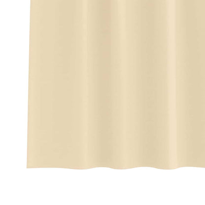 Verdunkelungs-Vorhänge mit Schlaufen 2 pcs Beige 260 x 140 cm