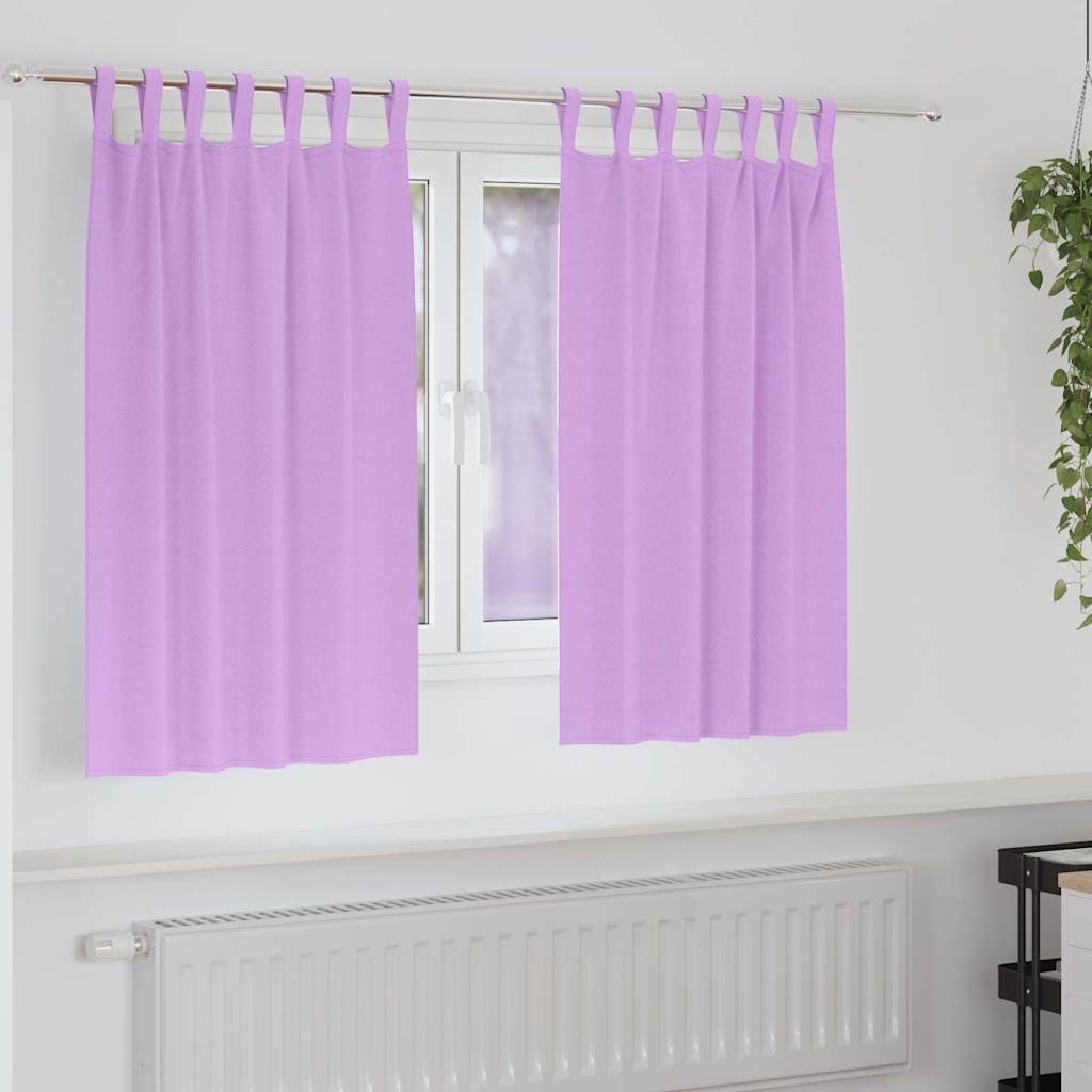 Verdunkelungs-Vorhänge mit Ringen 2 pcs Beige 140 x 140 cm