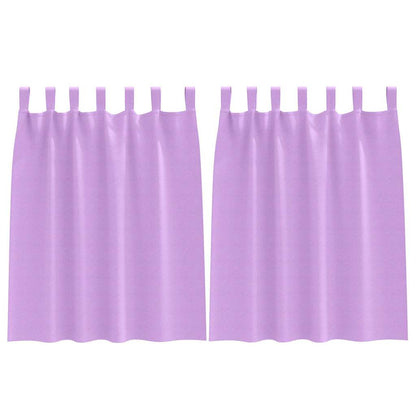 Verdunkelungs-Vorhänge mit Ringen 2 pcs Beige 140 x 140 cm