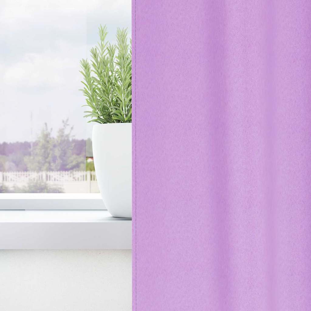 Verdunkelungs-Vorhänge mit Schlaufen 2 pcs Beige 260 x 140 cm