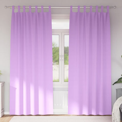 Verdunkelungs-Vorhänge mit Schlaufen 2 pcs Beige 260 x 140 cm
