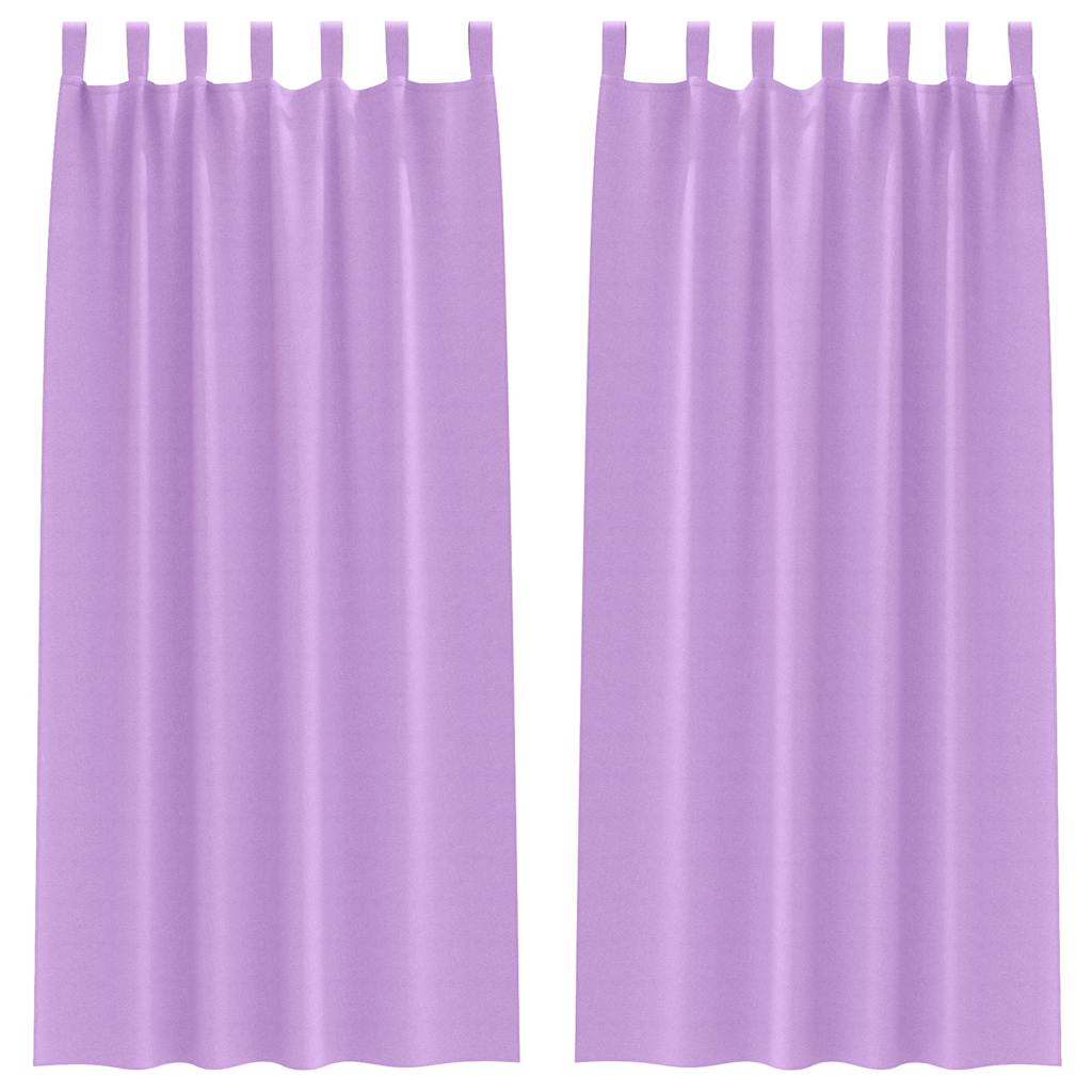 Verdunkelungs-Vorhänge mit Schlaufen 2 pcs Beige 260 x 140 cm