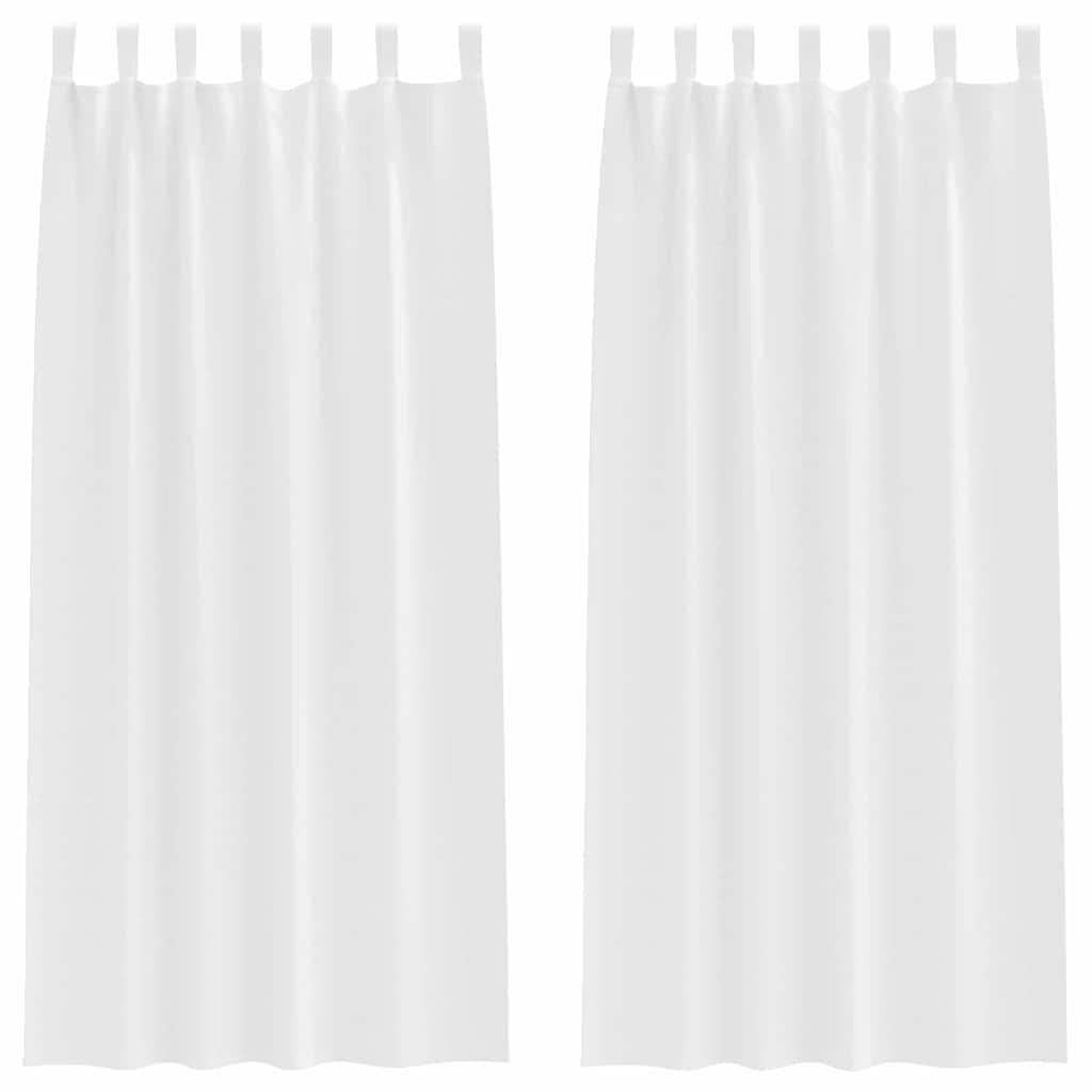 Verdunkelungs-Vorhänge mit Schlaufen 2 pcs Beige 260 x 140 cm
