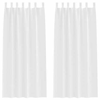 Verdunkelungs-Vorhänge mit Schlaufen 2 pcs Beige 260 x 140 cm