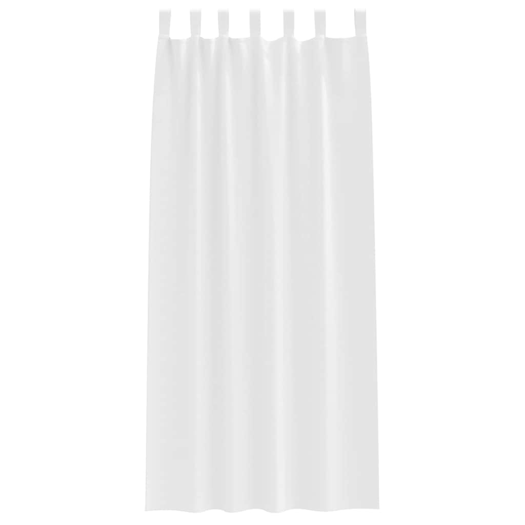 Verdunkelungs-Vorhänge mit Schlaufen 2 pcs Beige 260 x 140 cm