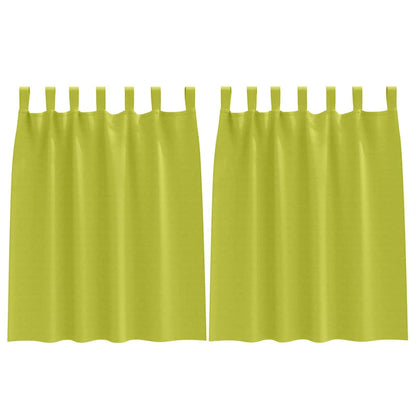 Verdunkelungs-Vorhänge mit Ringen 2 pcs Beige 140 x 140 cm
