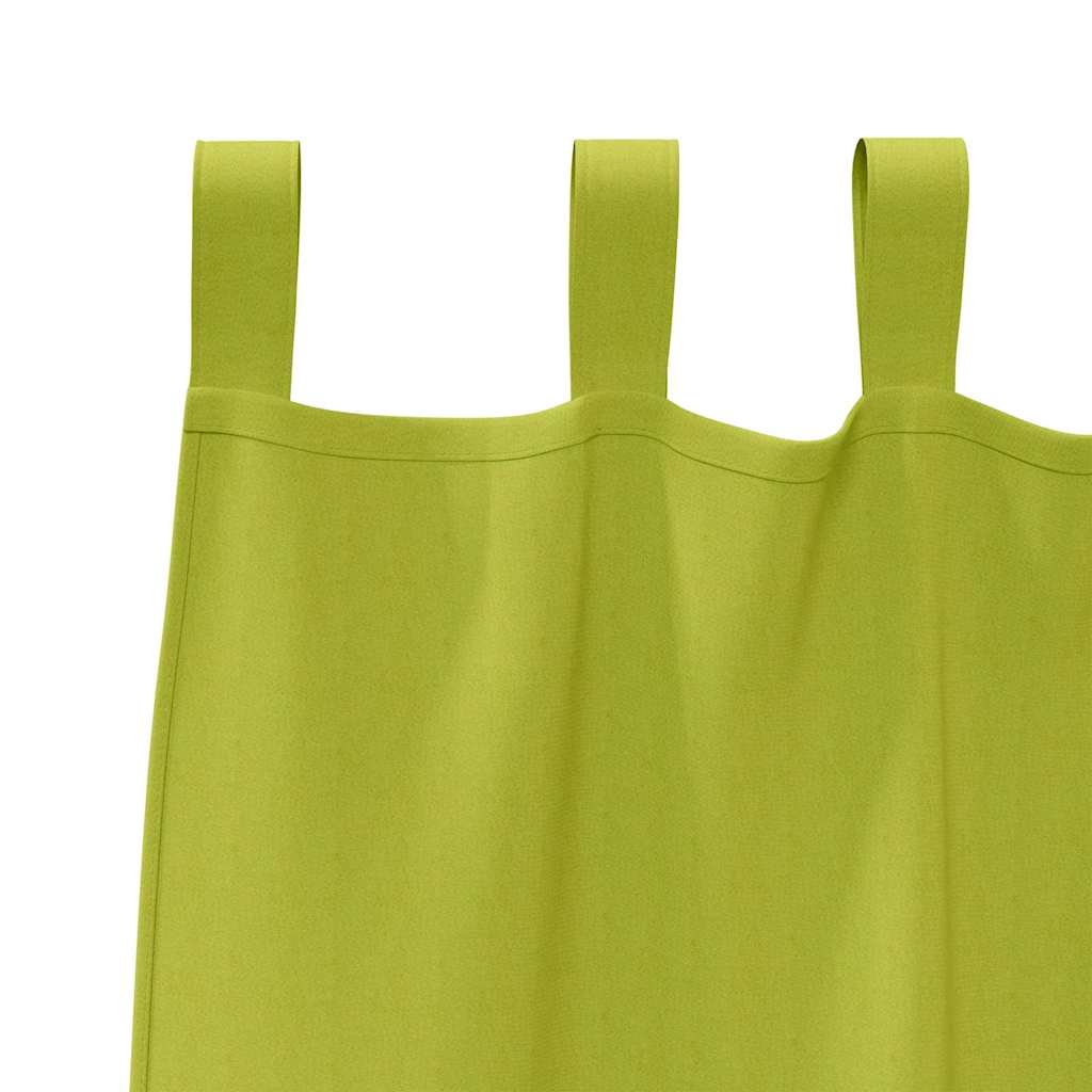 Verdunkelungs-Vorhänge mit Schlaufen 2 pcs Beige 260 x 140 cm