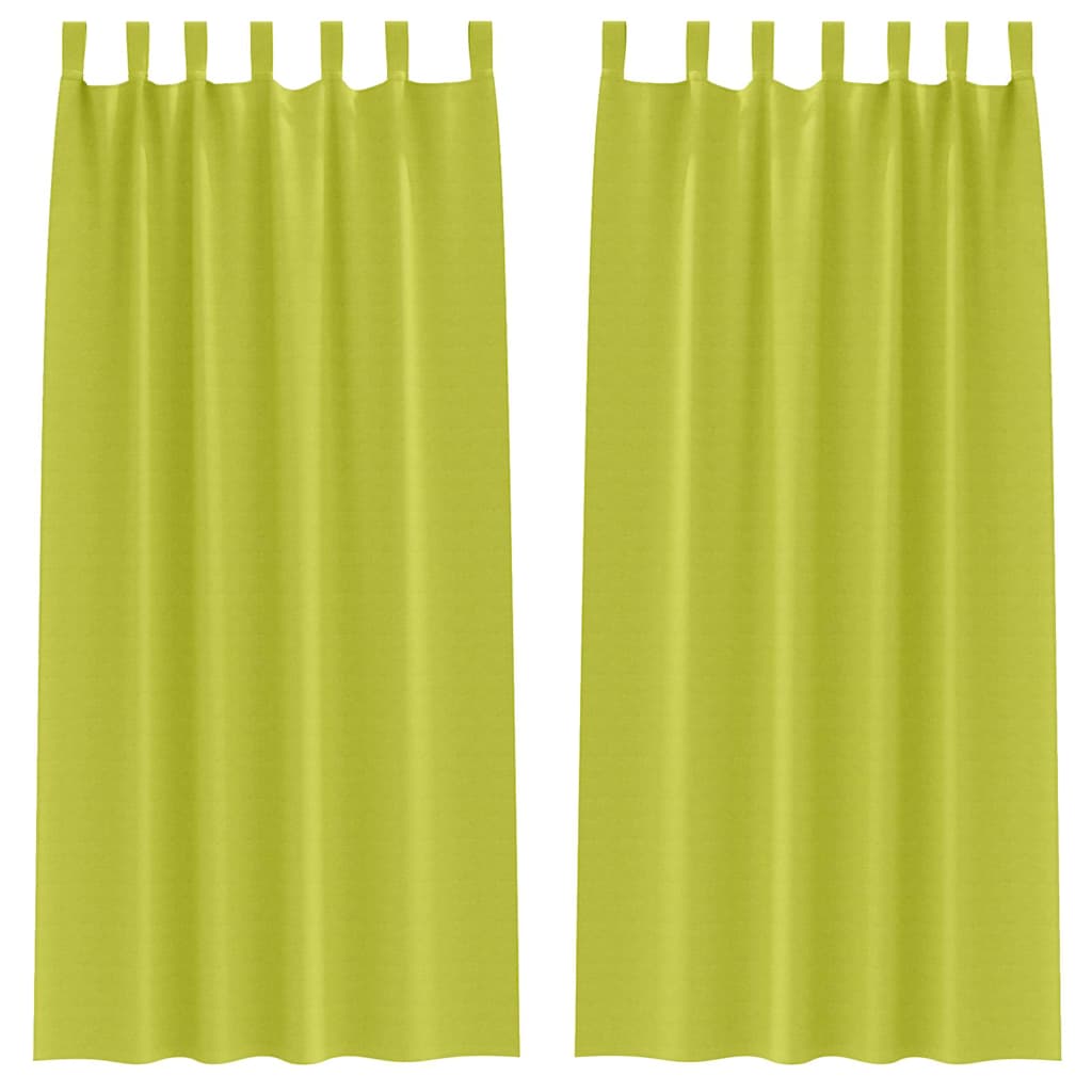 Verdunkelungs-Vorhänge mit Schlaufen 2 pcs Beige 260 x 140 cm