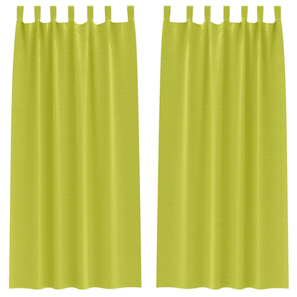 Verdunkelungs-Vorhänge mit Schlaufen 2 pcs Beige 260 x 140 cm