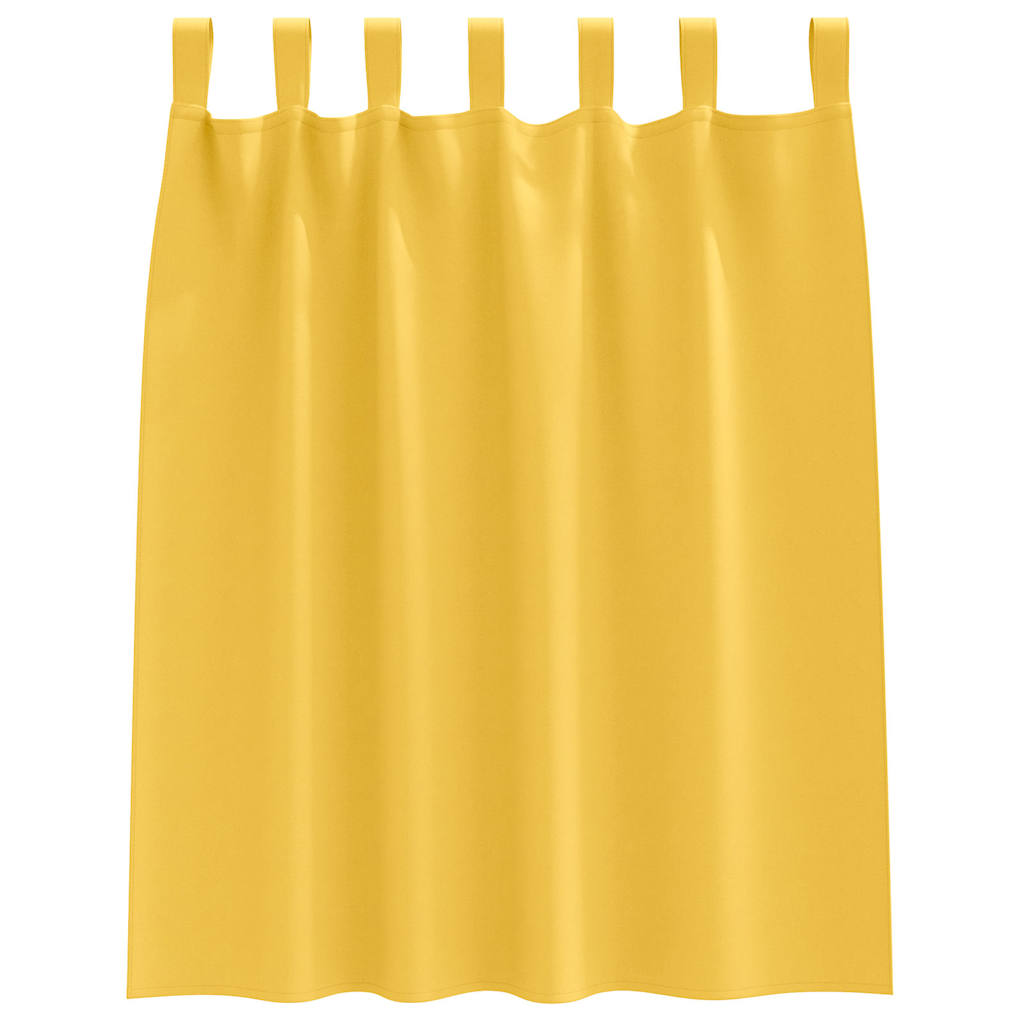 Verdunkelungs-Vorhänge mit Ringen 2 pcs Beige 140 x 140 cm