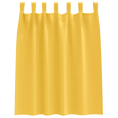Verdunkelungs-Vorhänge mit Ringen 2 pcs Beige 140 x 140 cm