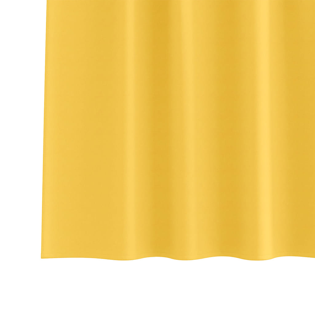 Verdunkelungs-Vorhänge mit Schlaufen 2 pcs Beige 260 x 140 cm