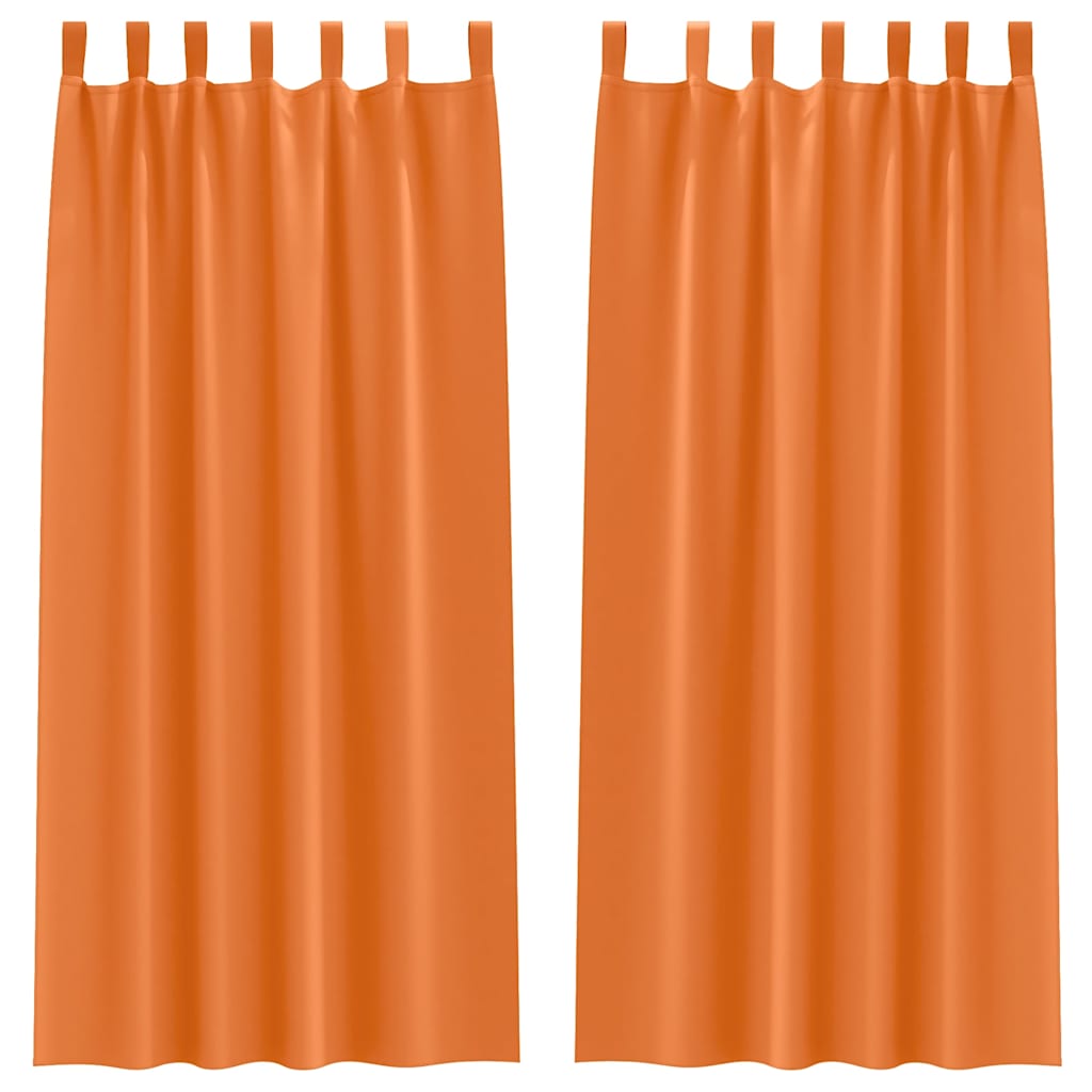 Verdunkelungs-Vorhänge mit Schlaufen 2 pcs Beige 260 x 140 cm
