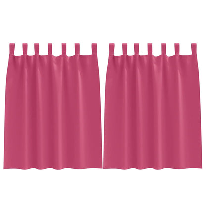Verdunkelungs-Vorhänge mit Ringen 2 pcs Beige 140 x 140 cm