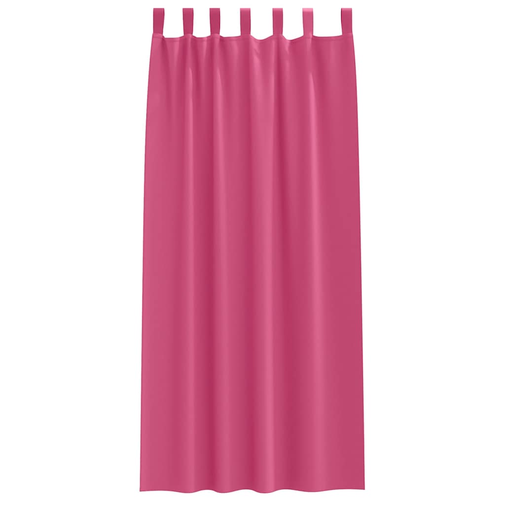 Verdunkelungs-Vorhänge mit Schlaufen 2 pcs Beige 260 x 140 cm