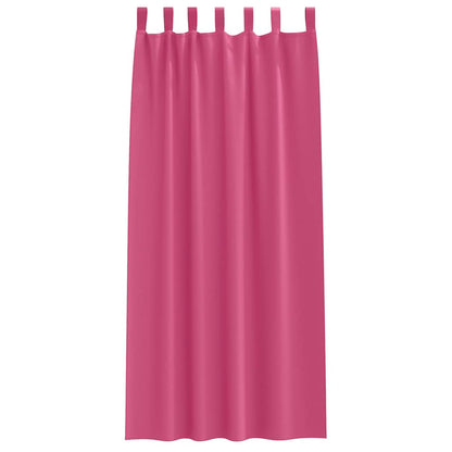Verdunkelungs-Vorhänge mit Schlaufen 2 pcs Beige 260 x 140 cm