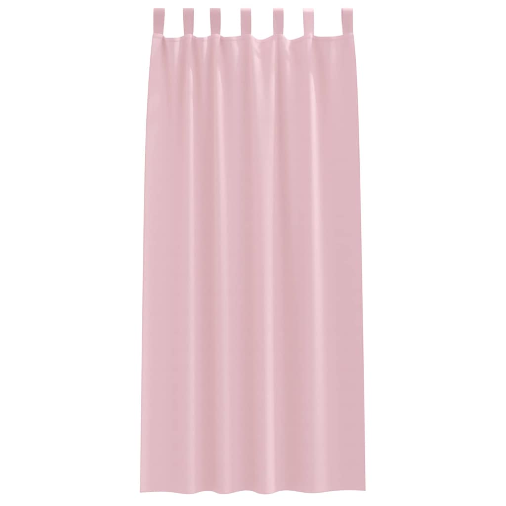 Verdunkelungs-Vorhänge mit Schlaufen 2 pcs Beige 260 x 140 cm