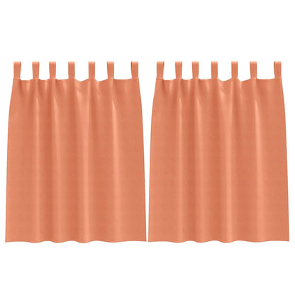 Verdunkelungs-Vorhänge mit Ringen 2 pcs Beige 140 x 140 cm