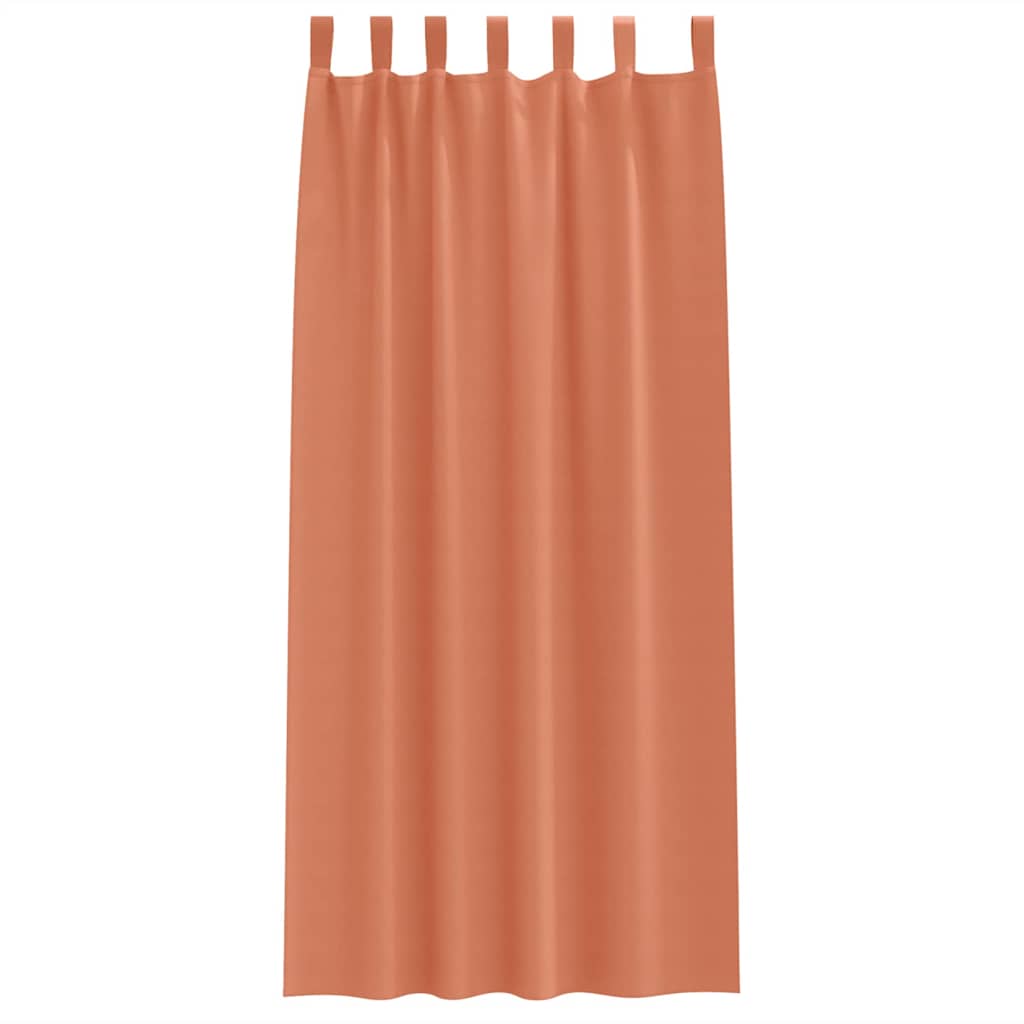 Verdunkelungs-Vorhänge mit Schlaufen 2 pcs Beige 260 x 140 cm