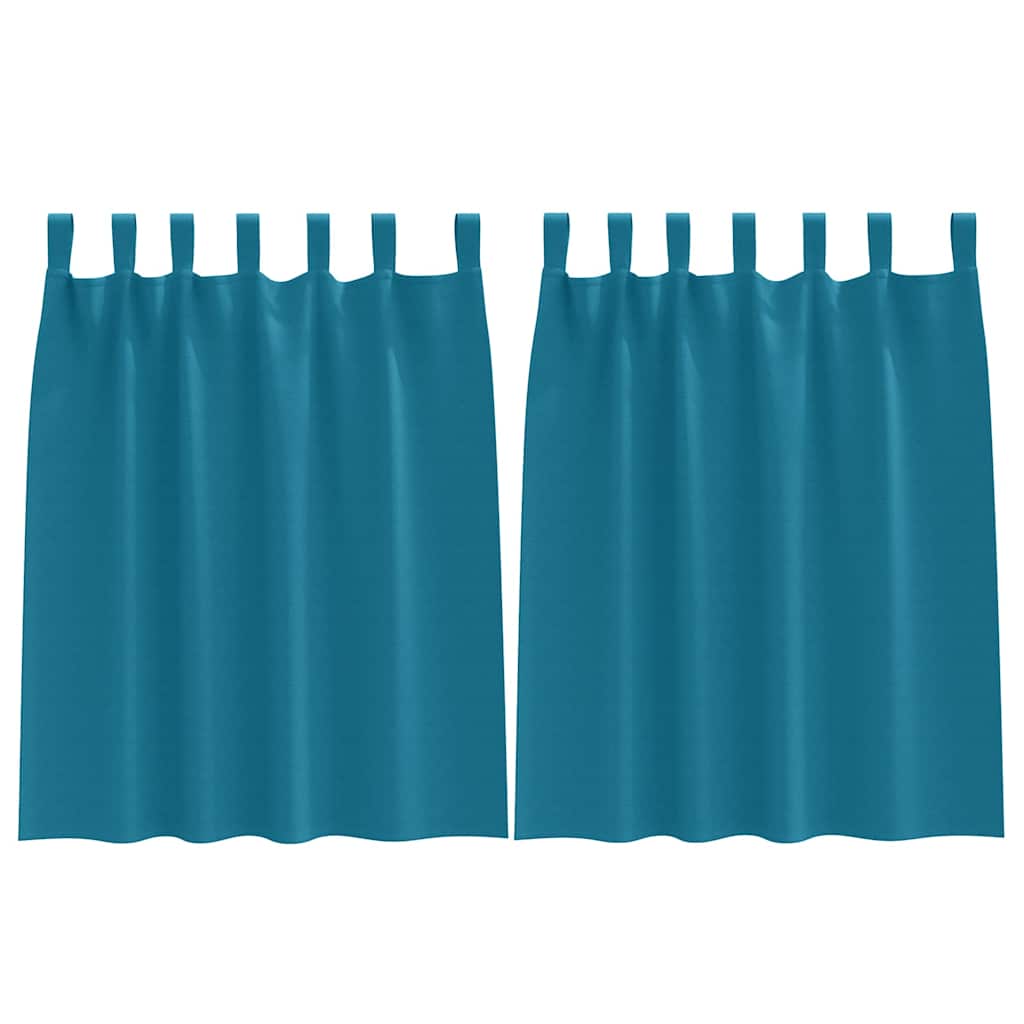 Verdunkelungs-Vorhänge mit Ringen 2 pcs Beige 140 x 140 cm