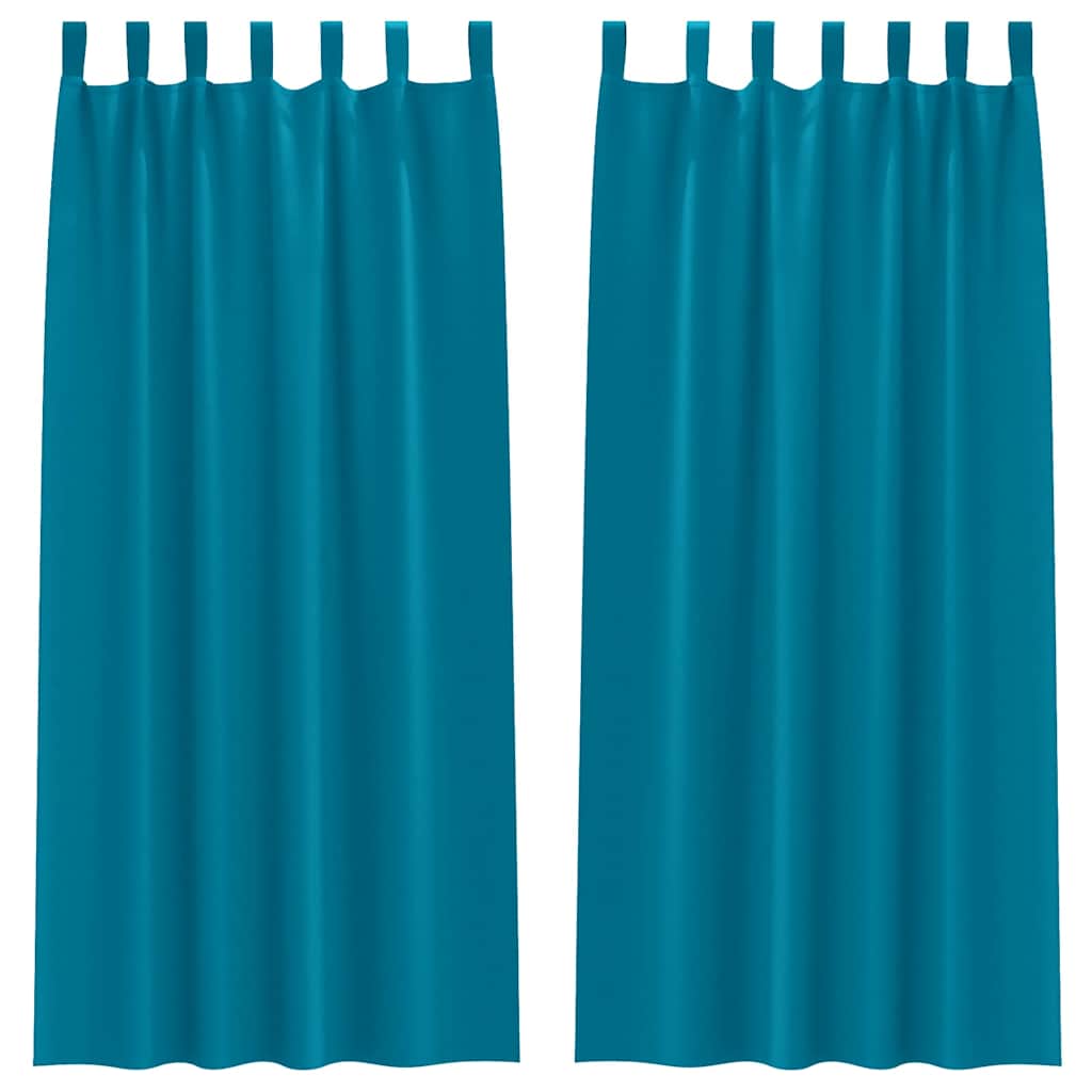 Verdunkelungs-Vorhänge mit Schlaufen 2 pcs Beige 260 x 140 cm