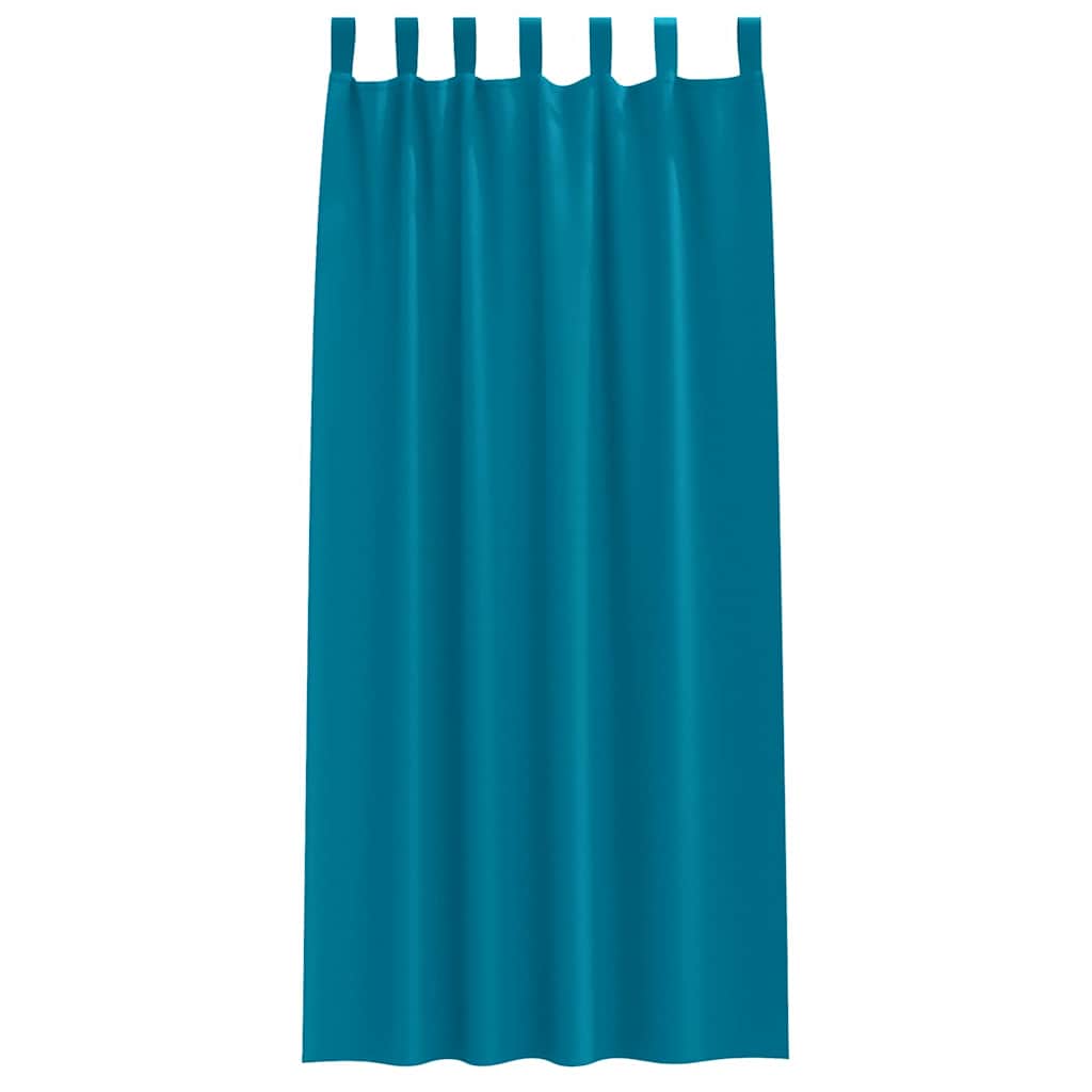 Verdunkelungs-Vorhänge mit Schlaufen 2 pcs Beige 260 x 140 cm