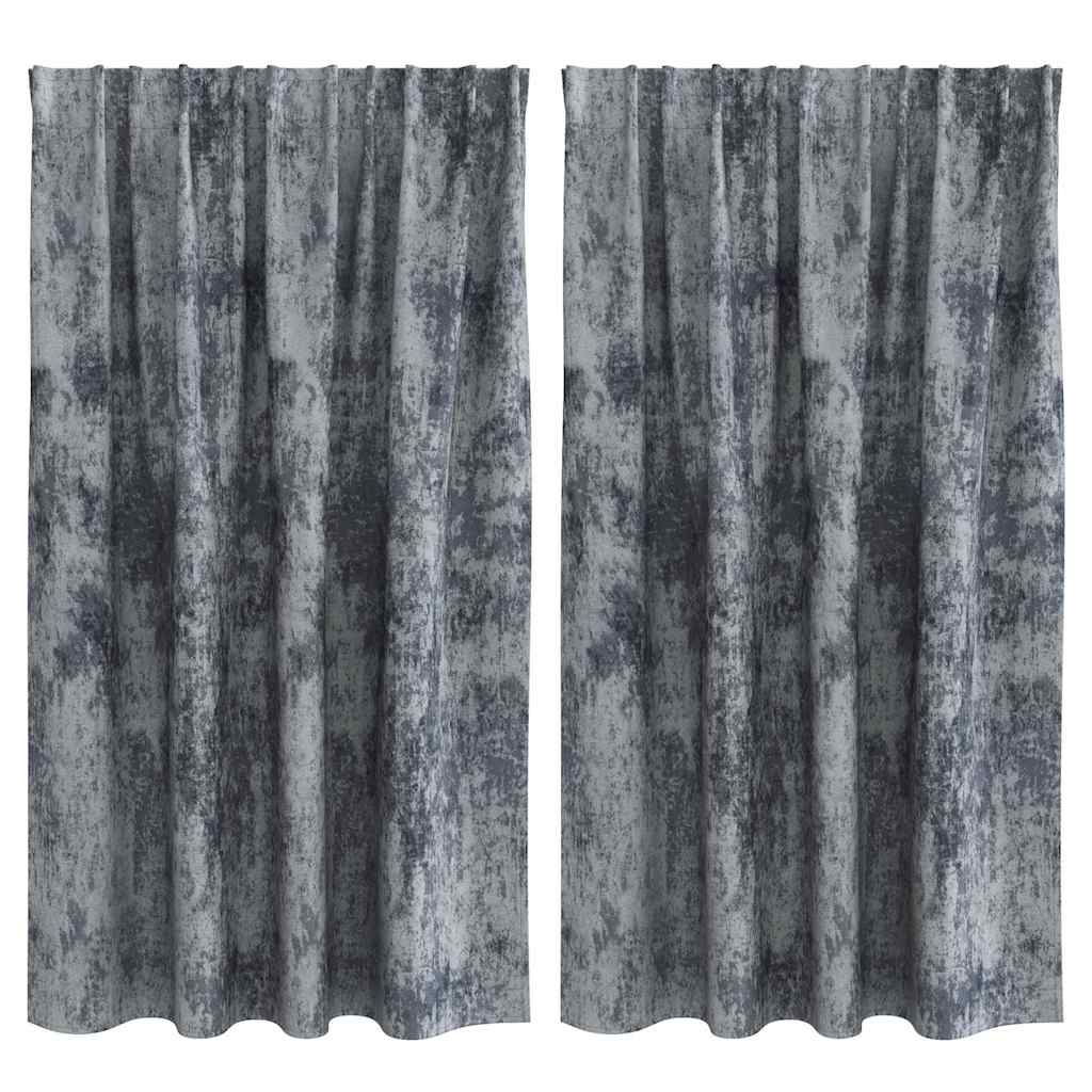 Samtvorhänge mit Vorhängen 2 pcs Weinrot 140 x 140 cm Samt