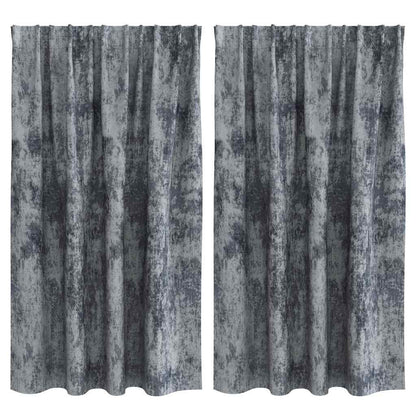 Samtvorhänge mit Vorhängen 2 pcs Weinrot 140 x 140 cm Samt