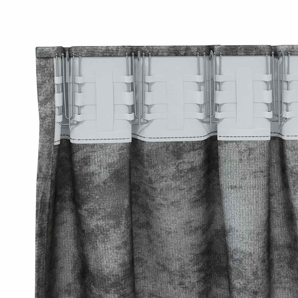 Samtvorhänge mit Vorhängen 2 pcs Weinrot 140 x 140 cm Samt
