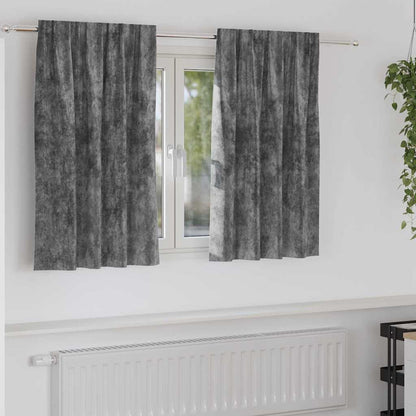 Samtvorhänge mit Vorhängen 2 pcs Weinrot 140 x 140 cm Samt