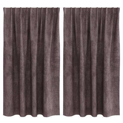 Samtvorhänge mit Vorhängen 2 pcs Weinrot 140 x 140 cm Samt