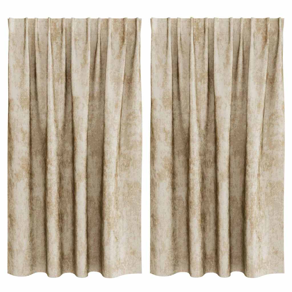 Samtvorhänge mit Vorhängen 2 pcs Weinrot 140 x 140 cm Samt